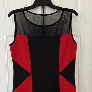 En Focus studio Red and black dress, Size 12